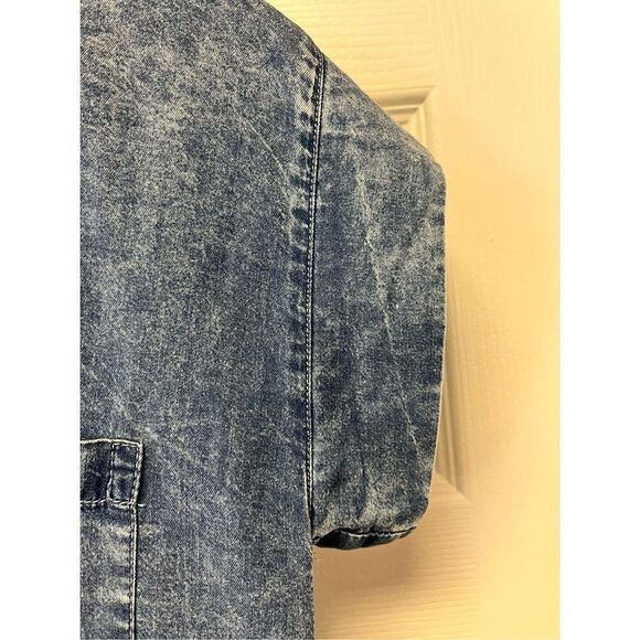 Thread & Supply Lyocel Super Soft Chambray Cap Sleeve Dress sz XS EUC - Picture 6 of 9